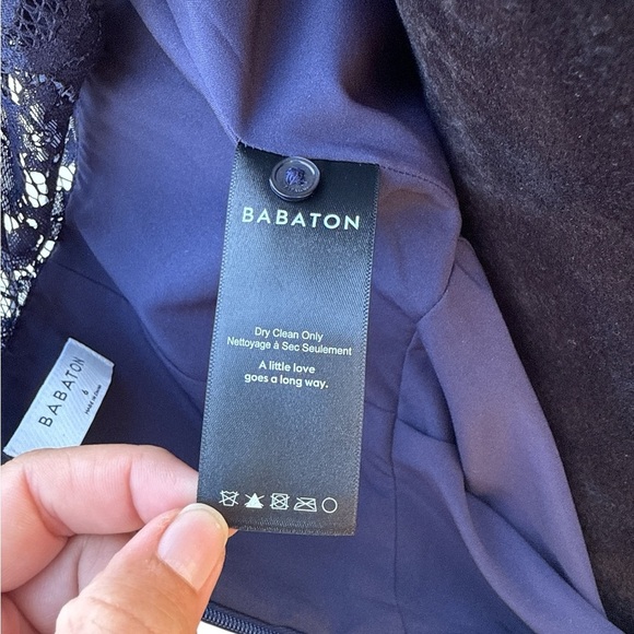 Babaton Masaki Navy Lace Bustier Mini Dress NWT Size 6 (Aritzia Starboard) - Picture 9 of 13